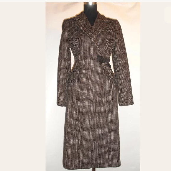 Prada Jackets & Blazers - PRADA Milano COAT Virgin Wool Brown Black Beige
